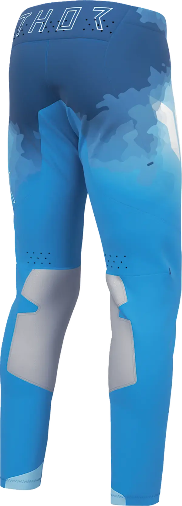 Thor Sportmode Carbon MX Textile Trouser Electric Blue / Powder Blue - FREE UK Shipping, FREE 365 Day Returns | Moto Central