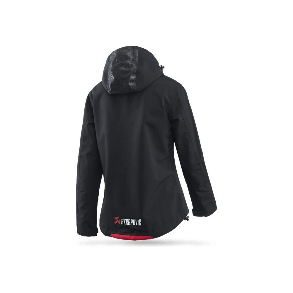 Akrapovic Corpo Ladies Rain Jacket Black / Red