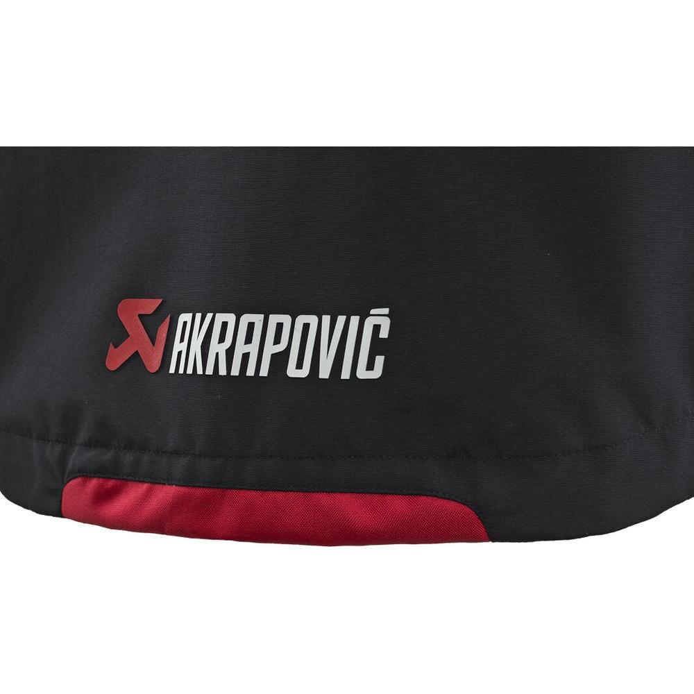 Akrapovic Corpo Ladies Rain Jacket Black / Red