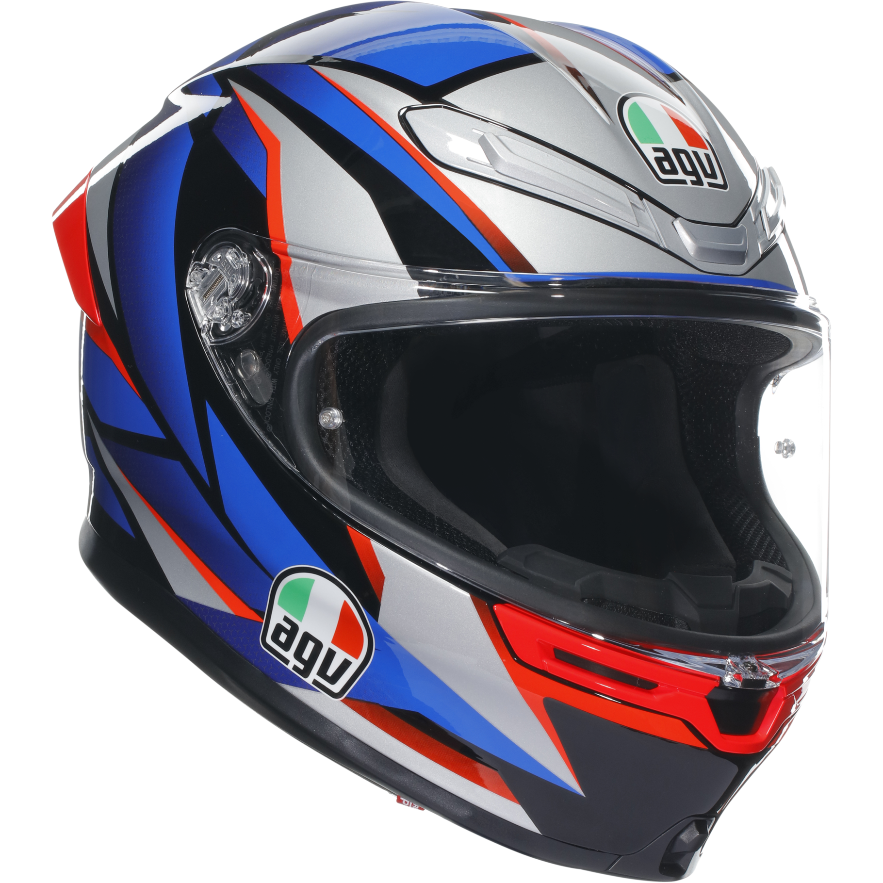 AGV K6-S Slashcut Black / Blue / Red FREE UK Delivery, FREE 365 Day Returns | Moto Central