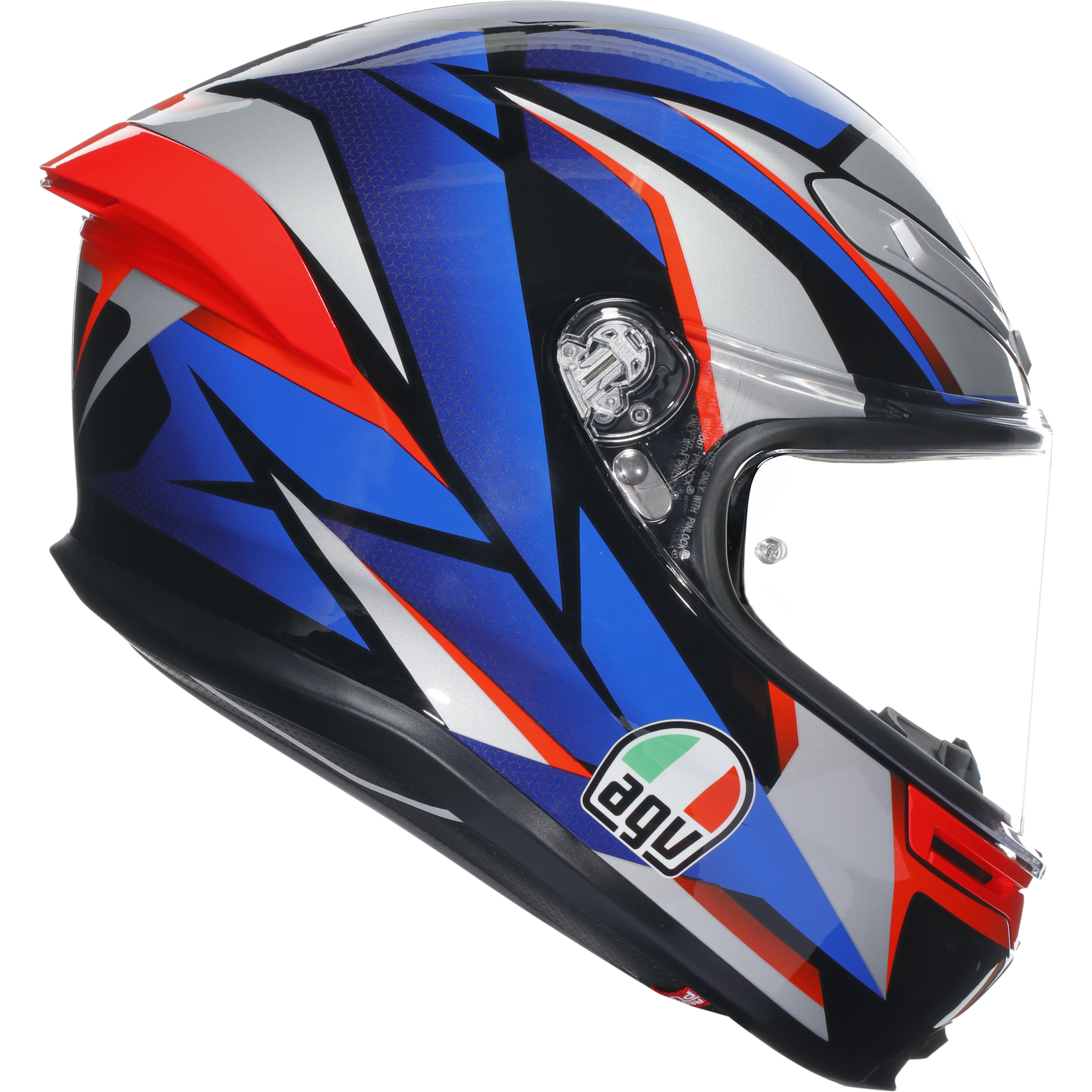 AGV K6-S Slashcut Black / Blue / Red FREE UK Delivery, FREE 365 Day Returns | Moto Central