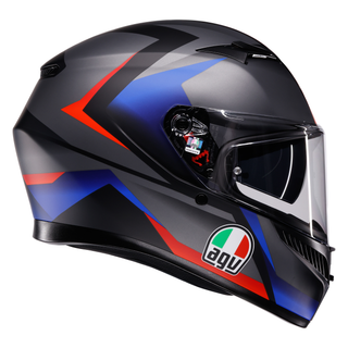 AGV K3 ECE 22.06 Striga Matt Black / Blue / Red