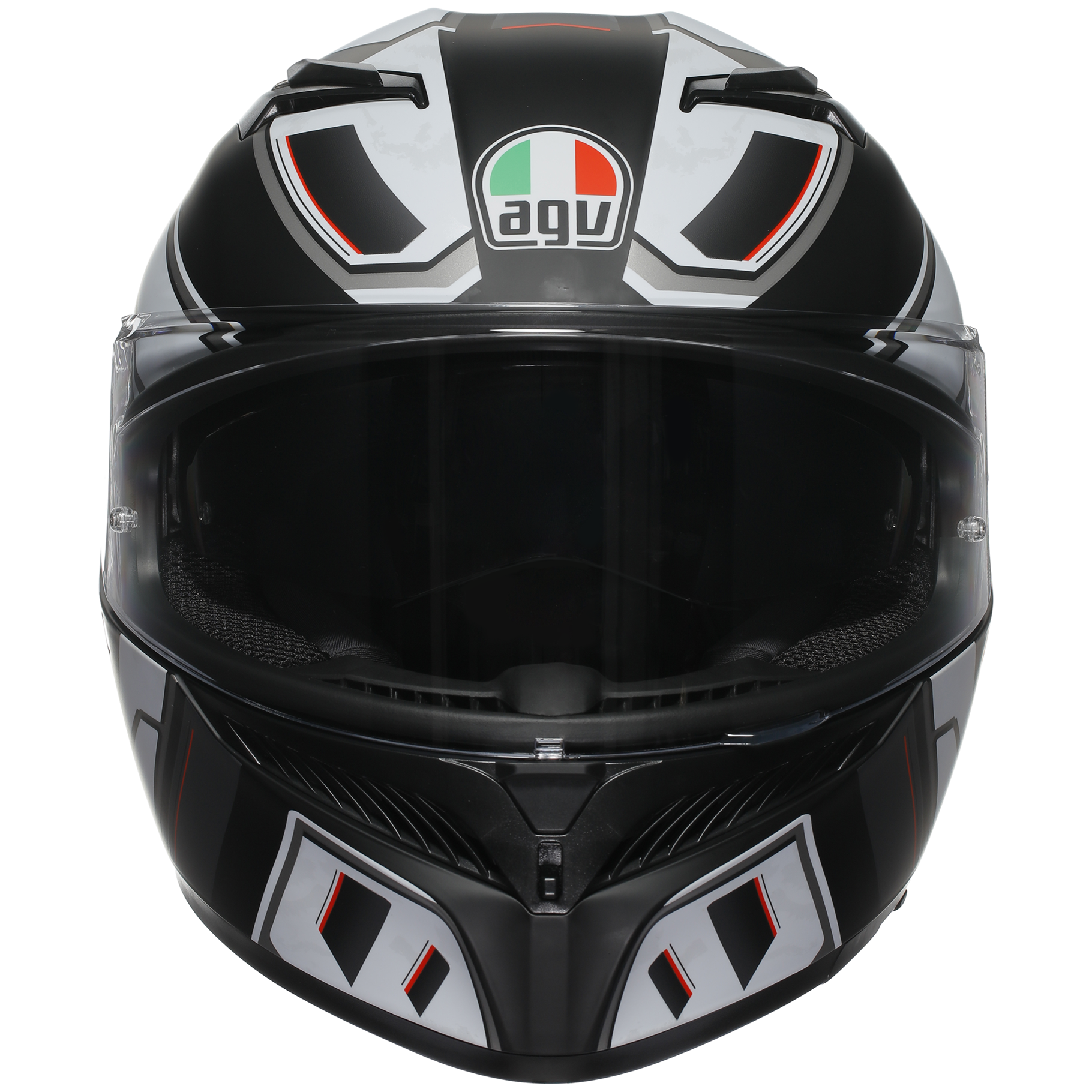 AGV K3 Rivia ECE 22.06 Matt Black / White - FREE UK Shipping, FREE 365 Day Returns | Moto Central