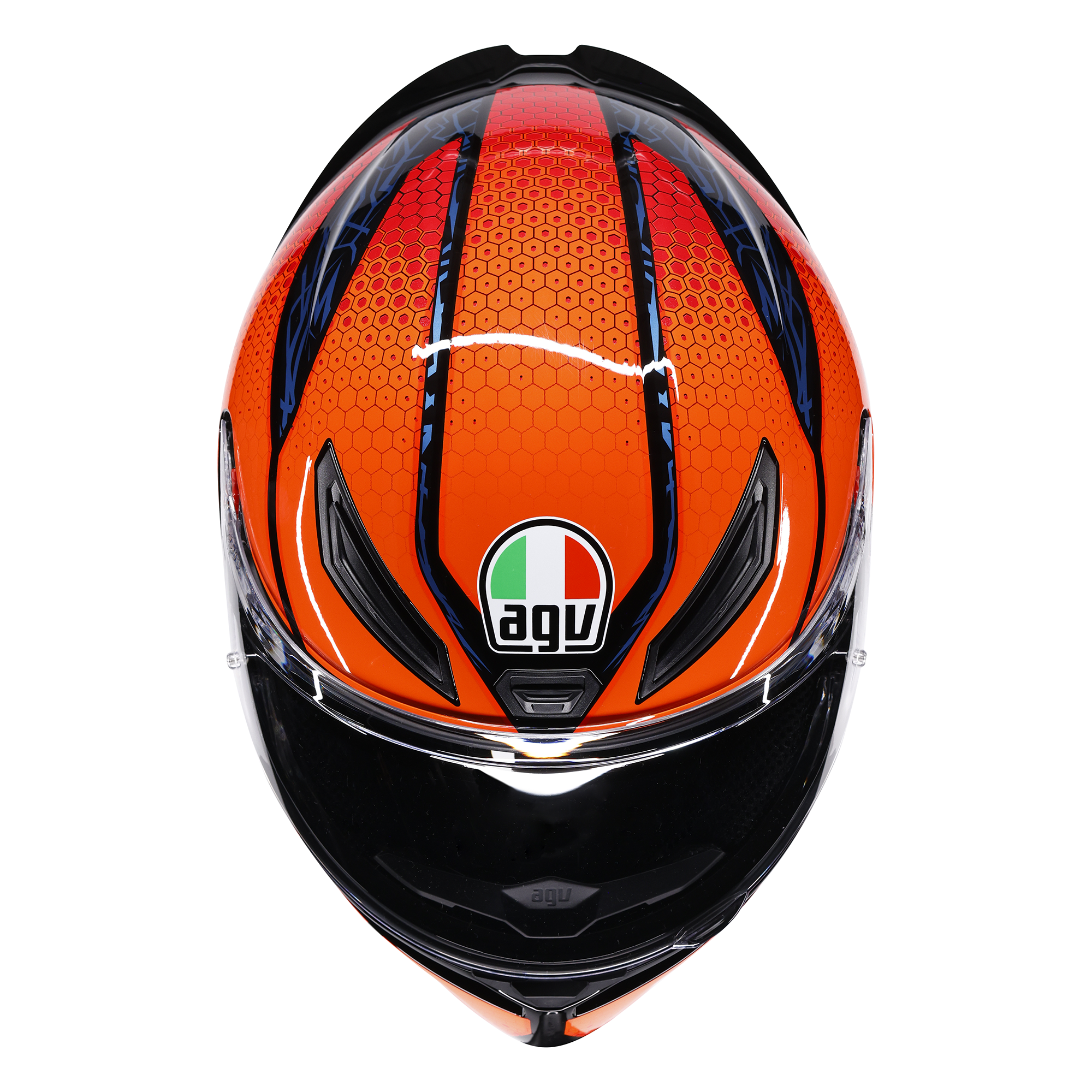 AGV K1-S Speedarmour Black / Orange / Blue - FREE UK Shipping, FREE 365 Day Returns | Moto Central
