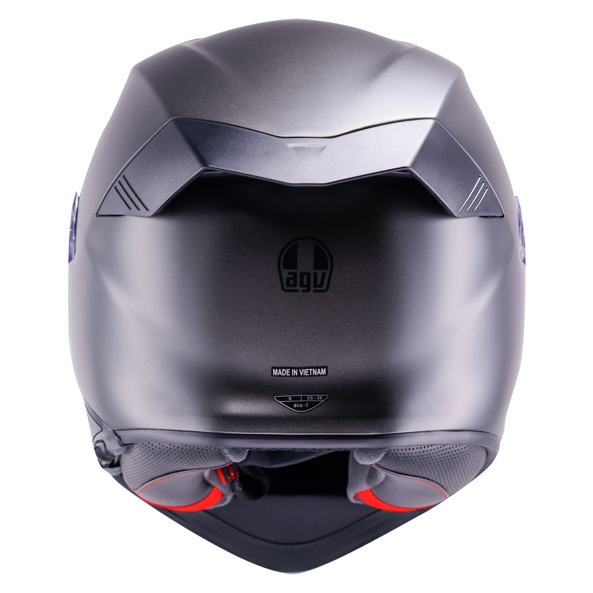 AGV K5 ECE 22.06 Solid Asfalto Grey - FREE UK Shipping, FREE 365 Day Returns | Moto Central