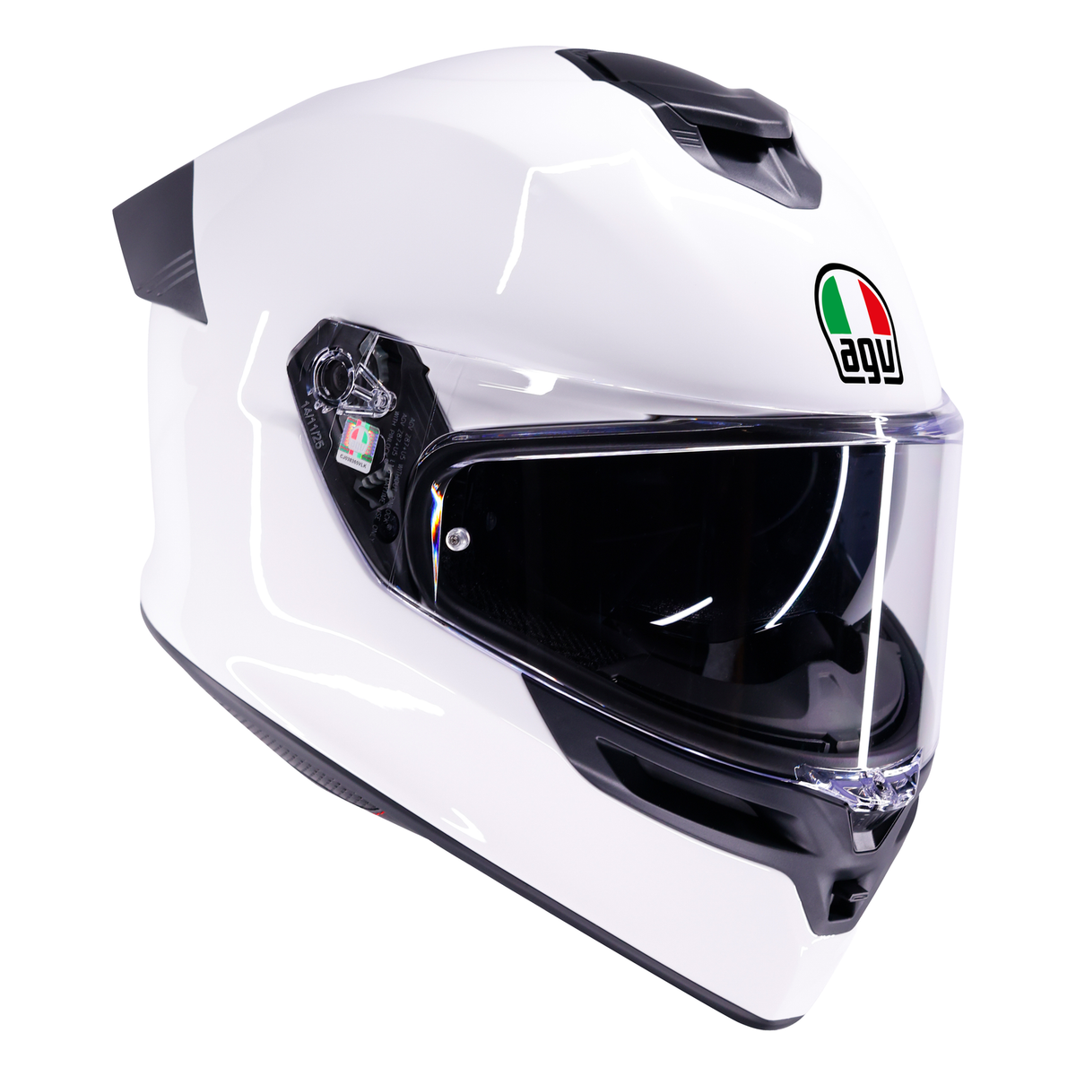 AGV K5 ECE 22.06 Solid White - FREE UK Shipping, FREE 365 Day Returns | Moto Central