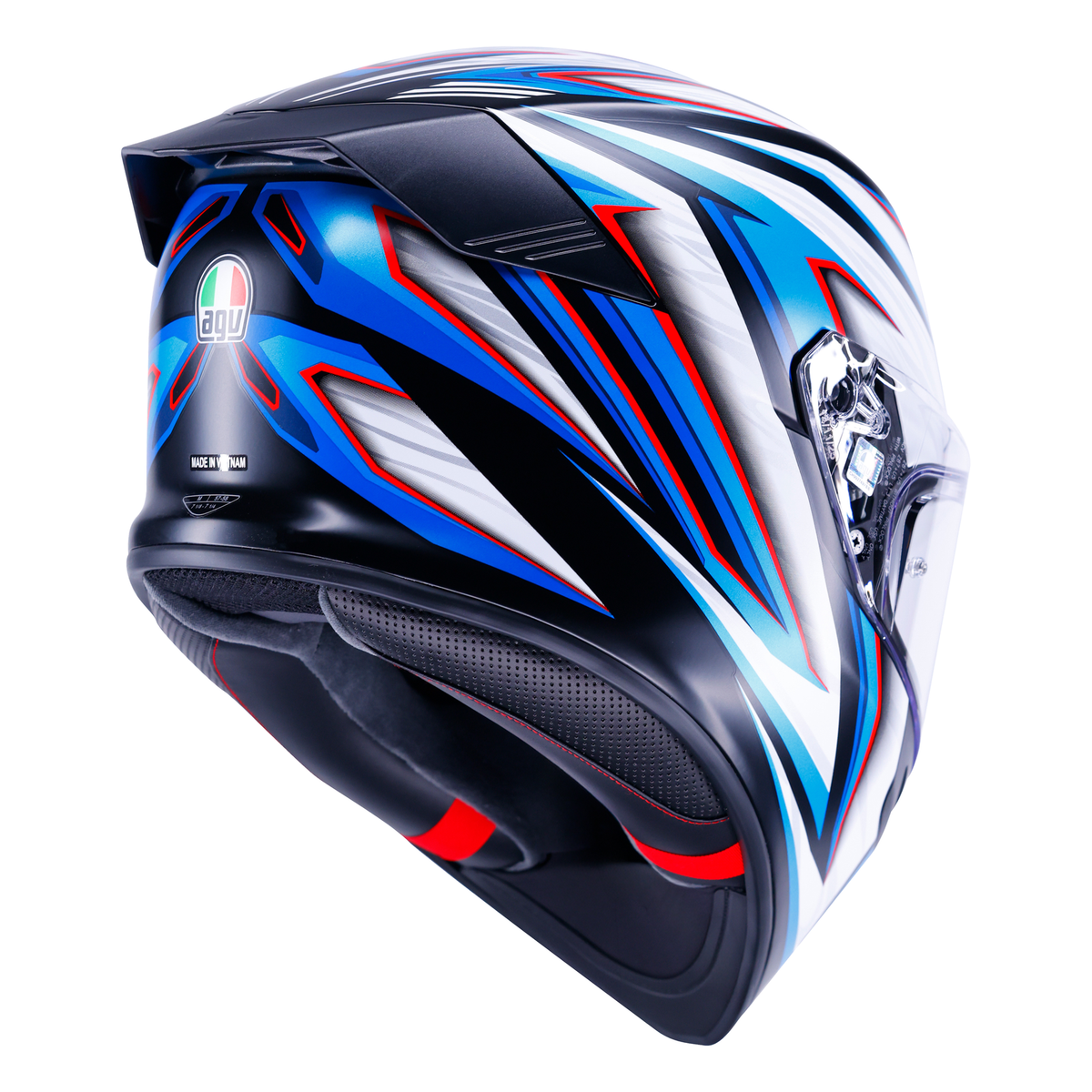 AGV K5 ECE 22.06 Zenithar Black / White / Blue - FREE UK Shipping, FREE 365 Day Returns | Moto Central
