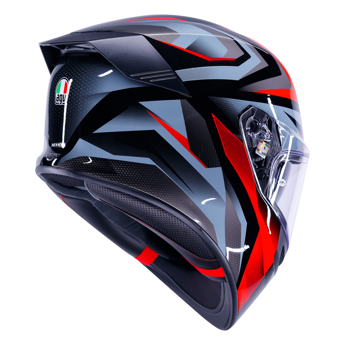 AGV K5 ECE 22.06 Munor Black / Red - FREE UK Shipping, FREE 365 Day Returns | Moto Central