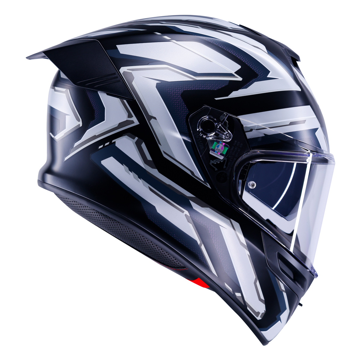 AGV K5 ECE 22.06 Astralix Black / White - FREE UK Shipping, FREE 365 Day Returns | Moto Central