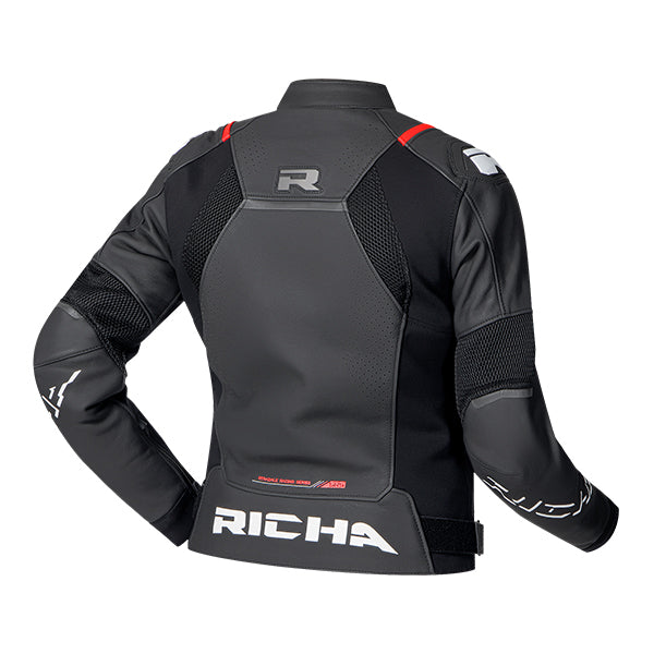 Richa Stradale Evo Ladies Leather Jacket Black / White