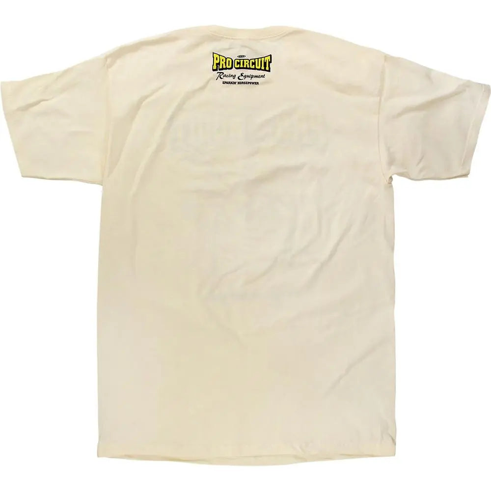 Pro Circuit Spark Plug T-Shirt Off-White - FREE UK Shipping, FREE 365 Day Returns | Moto Central