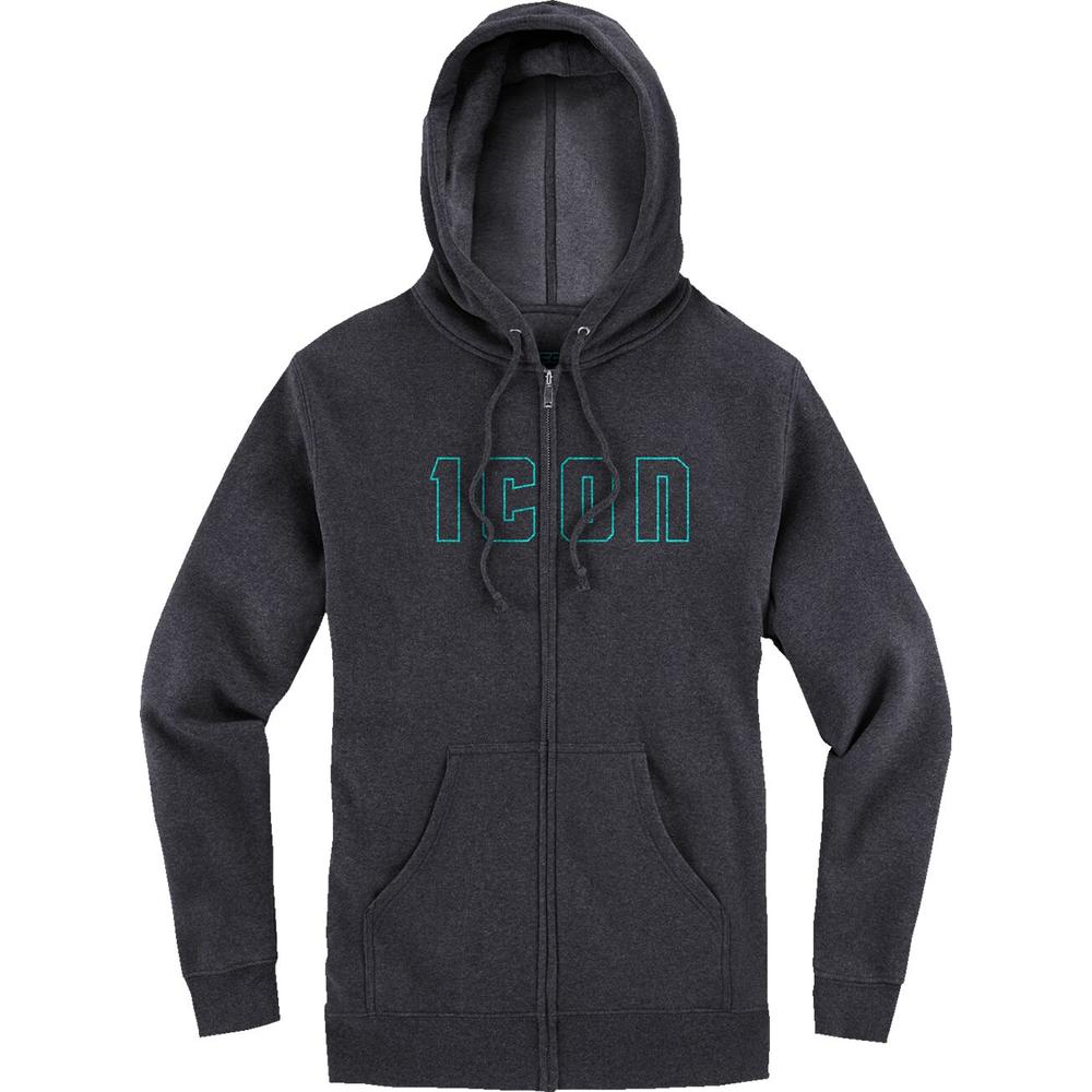Icon Kat Stevens Ladies Hoodie Charcoal