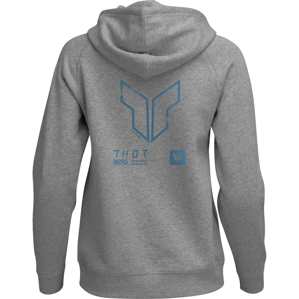 Thor Trax Ladies Pullover Hoodie Heather Grey
