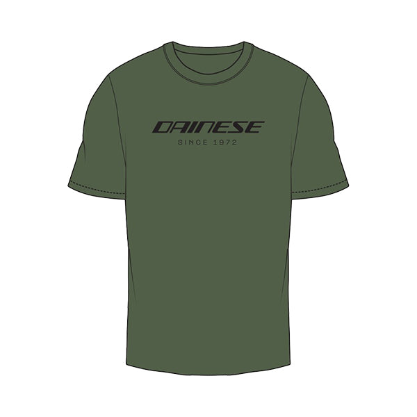 Dainese Essence Wordmark T-Shirt Green / Bronze