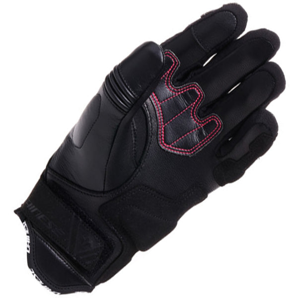 Dainese Reacto Carbon Ladies Short Gloves Black / Fluo Pink