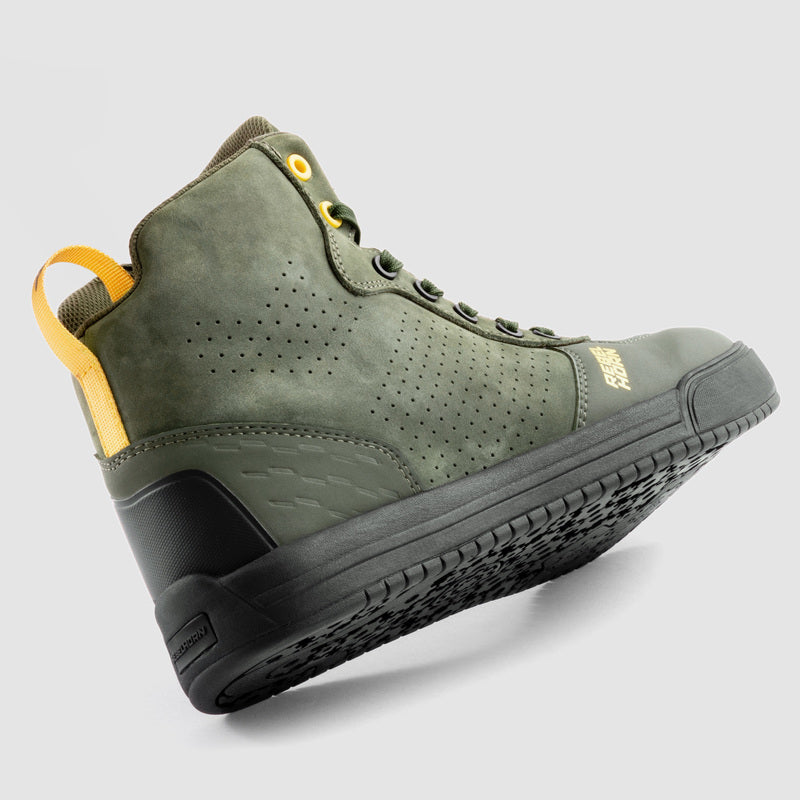 Rebelhorn Spike Boots Olive FREE UK Delivery, FREE 365 Day Returns | Moto Central