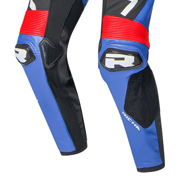 Richa Stradale GP 1 Piece Leather Suit Blue / White / Black / Red FREE UK Delivery, FREE 365 Day Returns | Moto Central