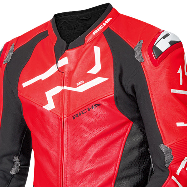 Richa Stradale GP 1 Piece Leather Suit Red / Red / Black FREE UK Delivery, FREE 365 Day Returns | Moto Central