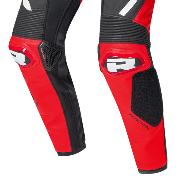 Richa Stradale GP 1 Piece Leather Suit Red / Red / Black FREE UK Delivery, FREE 365 Day Returns | Moto Central