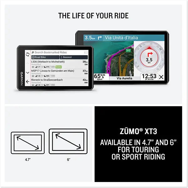 Garmin Zumo XT3 MT-S EU/ME Navigation System Black - 4.7 Inch FREE UK Delivery, FREE 365 Day Returns | Moto Central