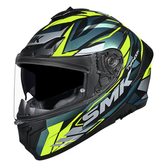 SMK Typhoon Rival MA254C Chameleon Effect helmet, three-quarter view