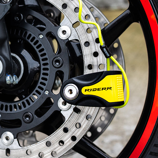 Riderr Riot Lock Yellow FREE UK Delivery, FREE 365 Day Returns | Moto Central