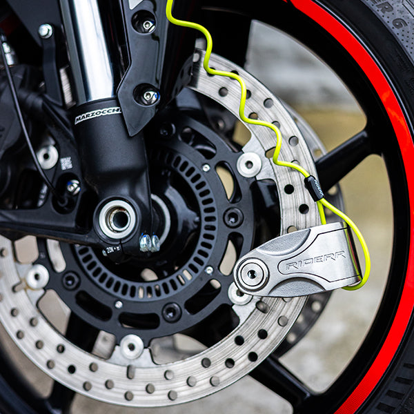 Riderr Rampage Lock Silver FREE UK Delivery, FREE 365 Day Returns | Moto Central