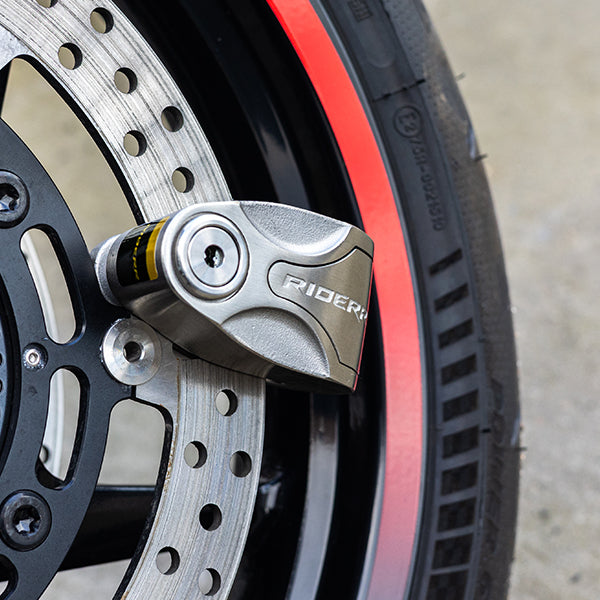 Riderr Rampage Lock Silver FREE UK Delivery, FREE 365 Day Returns | Moto Central