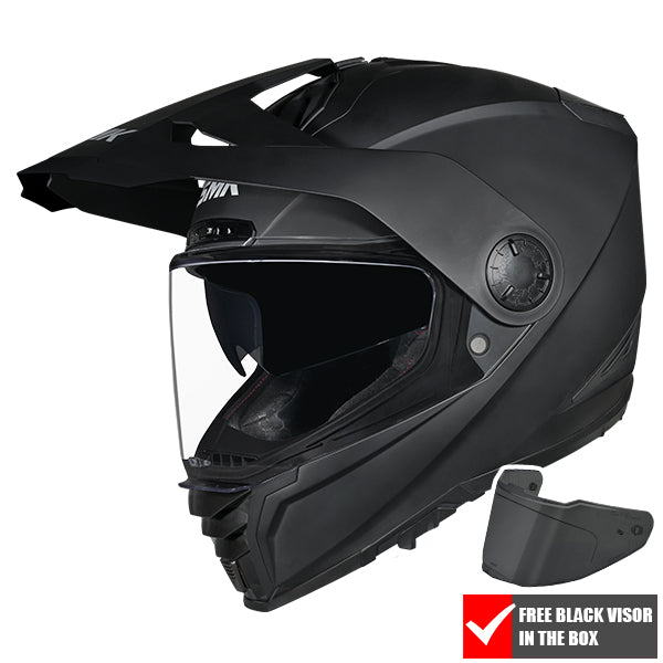 SMK Ares Solid MA200 Matt Black FREE UK Delivery, FREE 365 Day Returns | Moto Central
