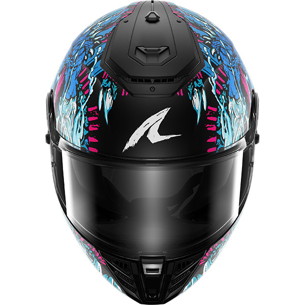 Shark Spartan RS Shaytan 2 Black / Teal / Violet FREE UK Delivery, FREE 365 Day Returns | Moto Central