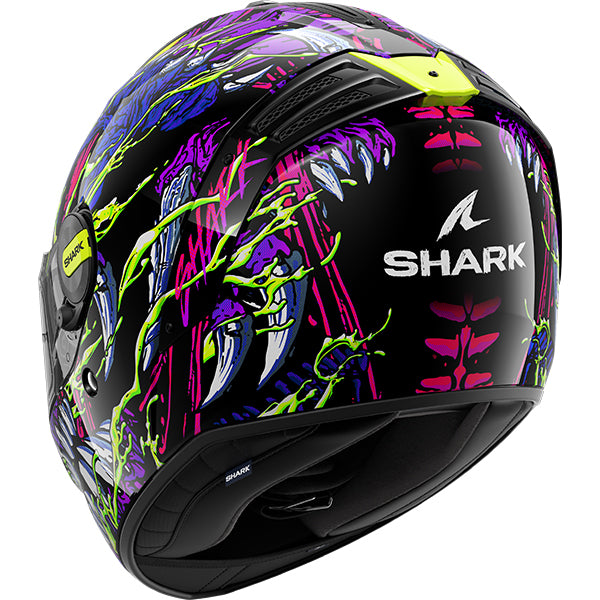 Shark Spartan RS Shaytan 2 Black / Blue / Yellow FREE UK Delivery, FREE 365 Day Returns | Moto Central