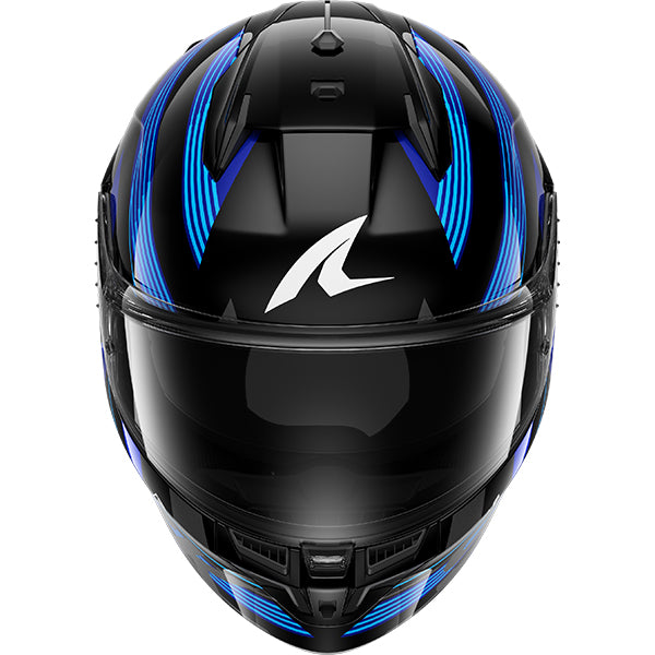 Shark D-Skwal 3 Dashed Black / Blue FREE UK Delivery, FREE 365 Day Returns | Moto Central