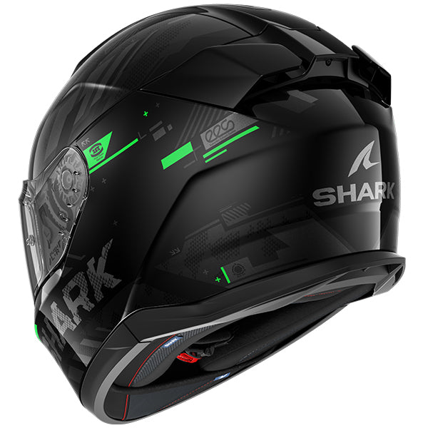 Shark D-Skwal 3 Skilful Black / Green FREE UK Delivery, FREE 365 Day Returns | Moto Central