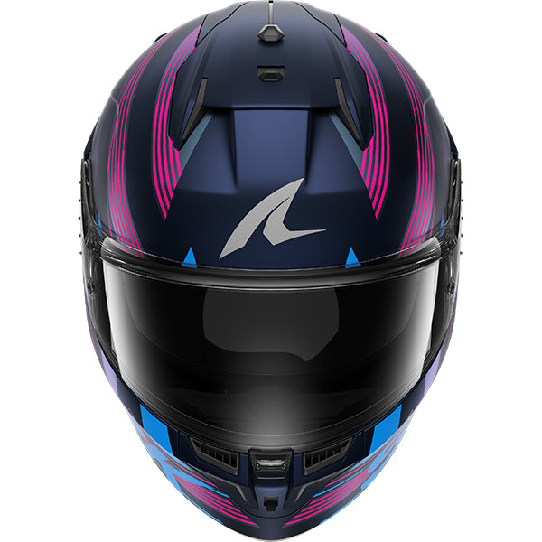 Shark D-Skwal 3 Dashed Matt Blue / Violet FREE UK Delivery, FREE 365 Day Returns | Moto Central