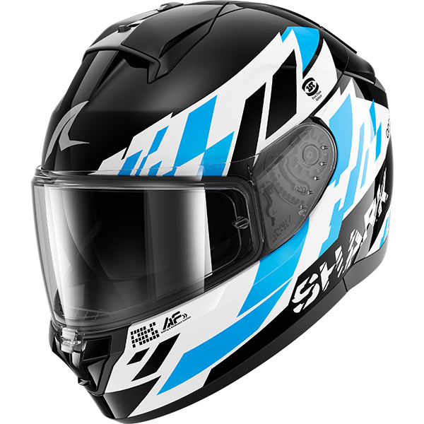 Shark Ridill 2 Raceblock Black / White / Blue FREE UK Delivery, FREE 365 Day Returns | Moto Central