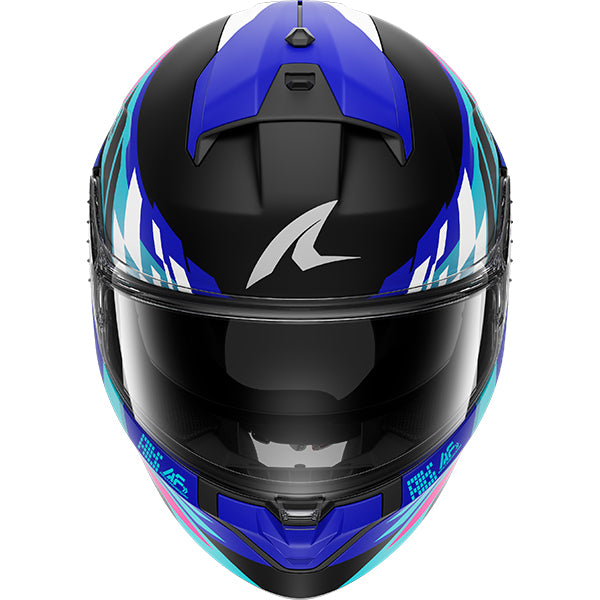 Shark Ridill 2 Raceblock Black / Teal / Violet FREE UK Delivery, FREE 365 Day Returns | Moto Central