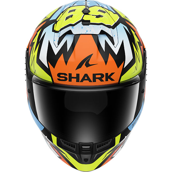 Shark Skwal Cup Uriarte Matt Orange / Yellow / Blue FREE UK Delivery, FREE 365 Day Returns | Moto Central
