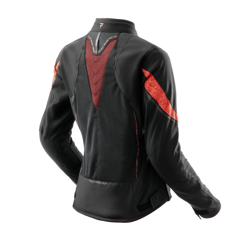 Rebelhorn Jax Ladies Textile Jacket Black / Red FREE UK Delivery, FREE 365 Day Returns | Moto Central