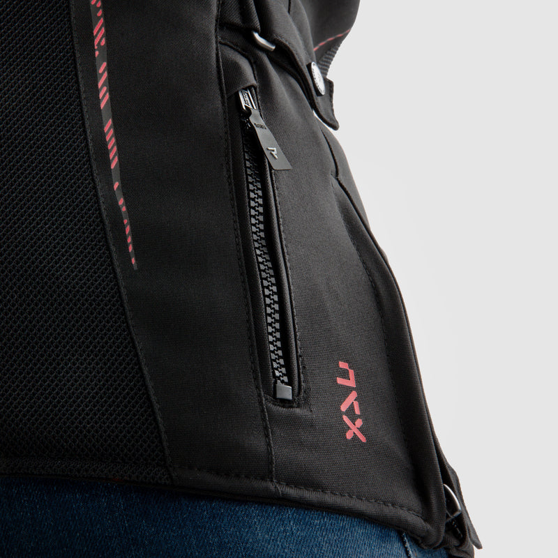 Rebelhorn Jax Ladies Textile Jacket Black / Red FREE UK Delivery, FREE 365 Day Returns | Moto Central