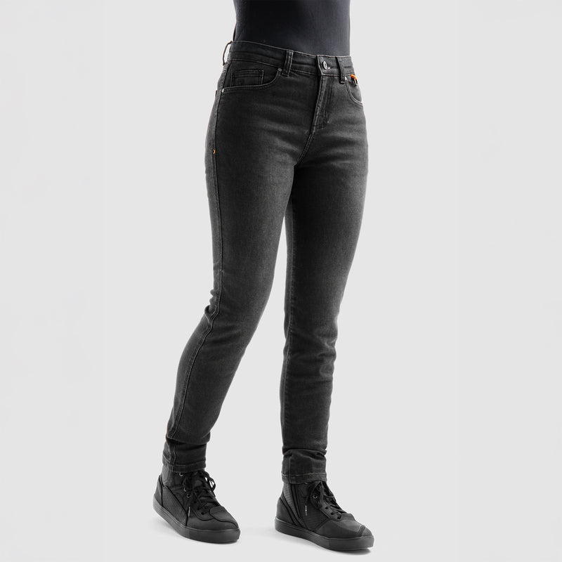 Rebelhorn Bronco Ladies Jeans Washed Black FREE UK Delivery, FREE 365 Day Returns | Moto Central