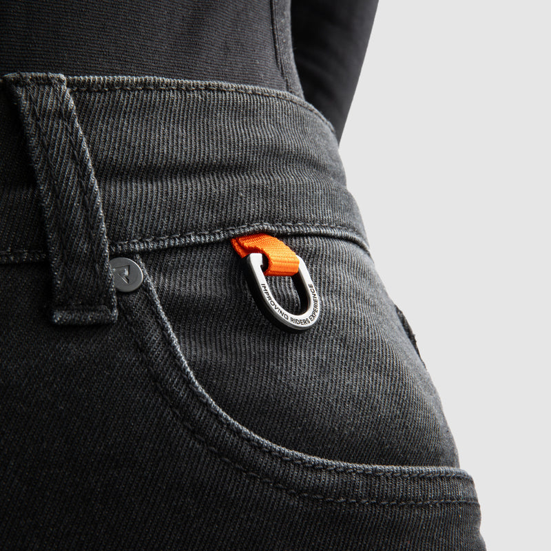 Rebelhorn Bronco Ladies Jeans Washed Black FREE UK Delivery, FREE 365 Day Returns | Moto Central