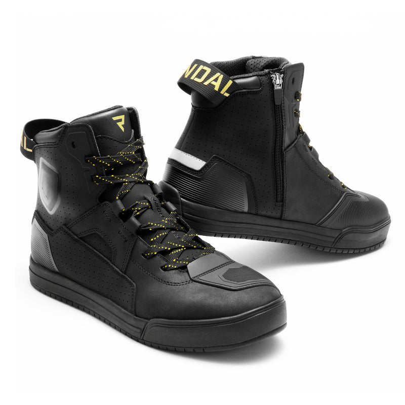 Rebelhorn Vandal 2 Ladies Boots Black / Gold FREE UK Delivery, FREE 365 Day Returns | Moto Central
