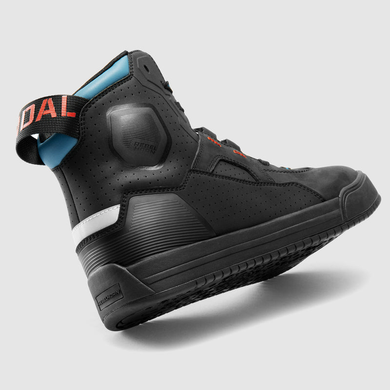 Rebelhorn Vandal 2 Boots Black / Blue / Red FREE UK Delivery, FREE 365 Day Returns | Moto Central