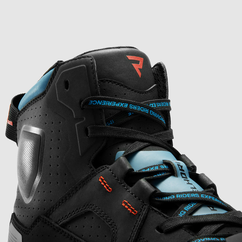 Rebelhorn Vandal 2 Boots Black / Blue / Red FREE UK Delivery, FREE 365 Day Returns | Moto Central