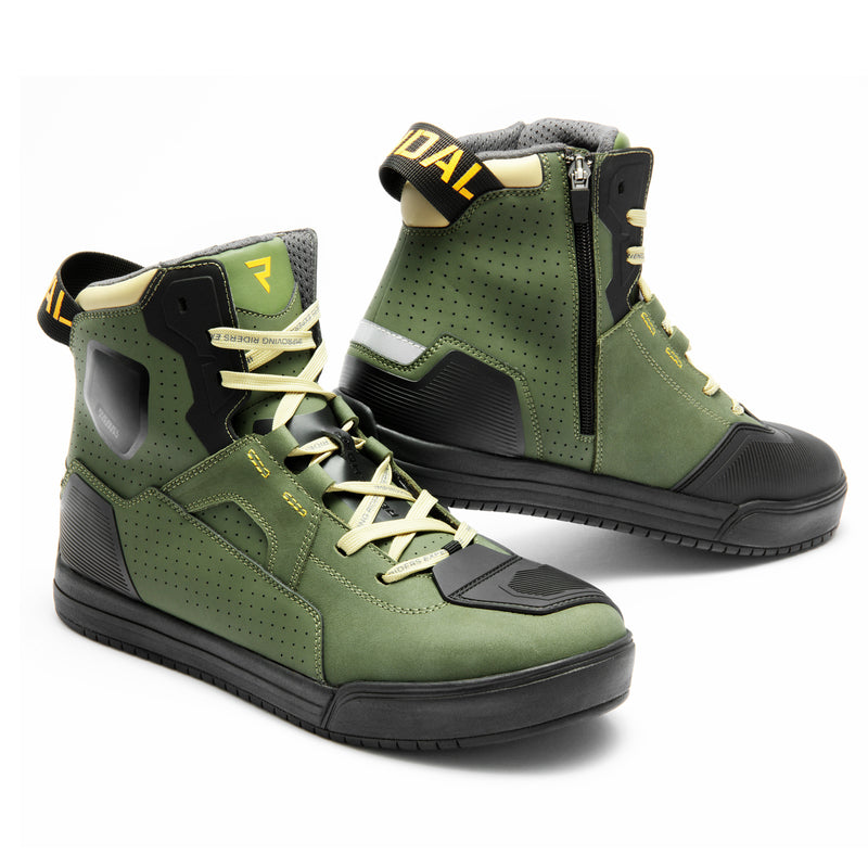 Rebelhorn Vandal 2 Boots Olive Green FREE UK Delivery, FREE 365 Day Returns | Moto Central