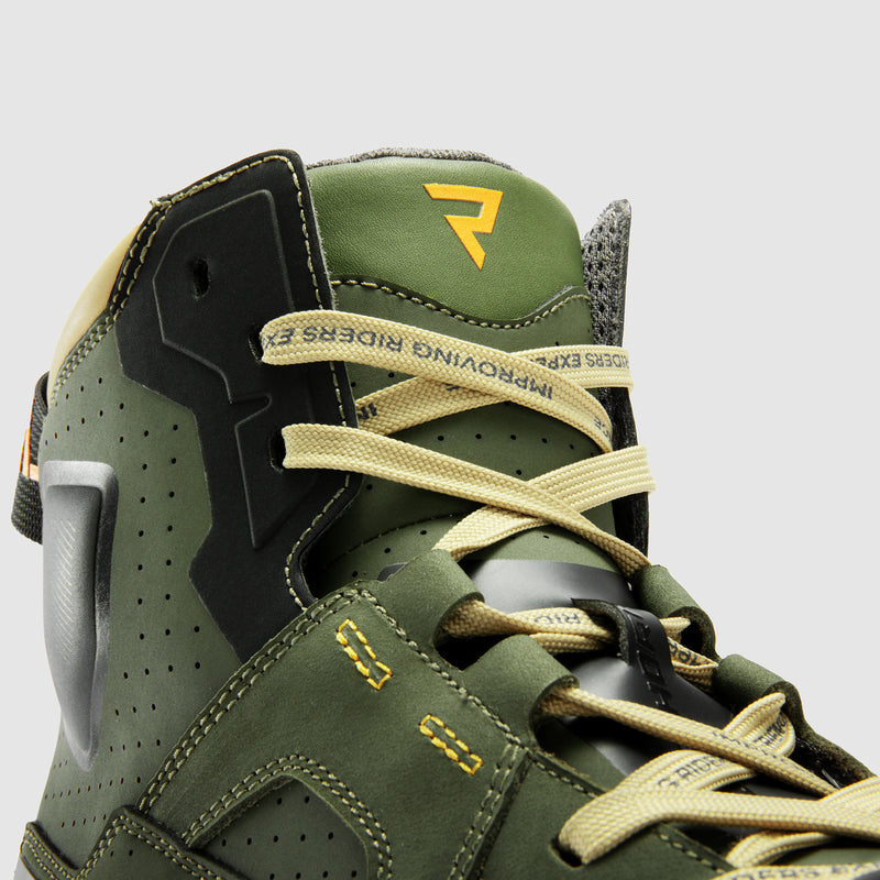Rebelhorn Vandal 2 Boots Olive Green FREE UK Delivery, FREE 365 Day Returns | Moto Central