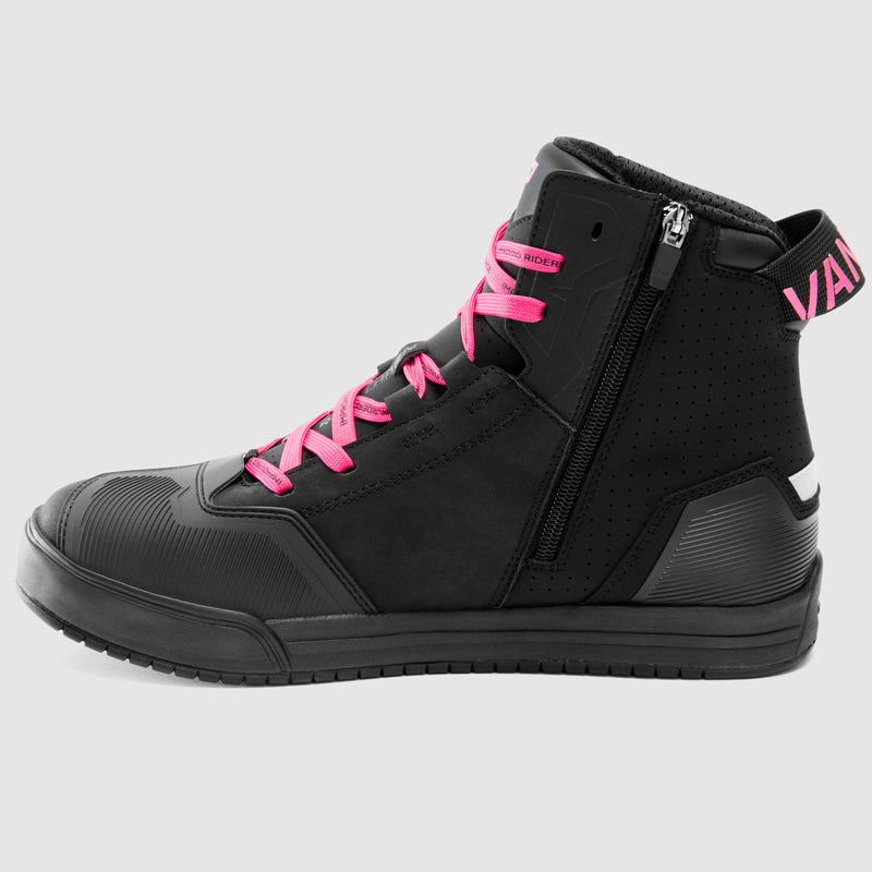 Rebelhorn Vandal 2 Ladies Boots Black / Pink FREE UK Delivery, FREE 365 Day Returns | Moto Central