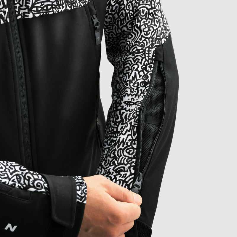 Rebelhorn Slash Noriaki Textile Jacket Black / White FREE UK Delivery, FREE 365 Day Returns | Moto Central