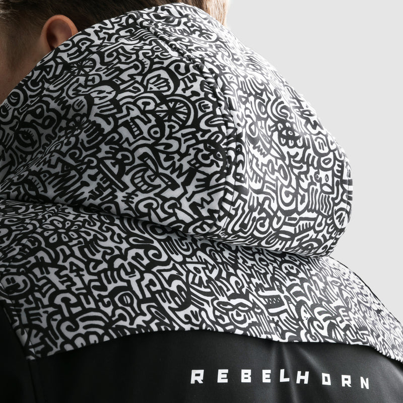 Rebelhorn Slash Noriaki Textile Jacket Black / White FREE UK Delivery, FREE 365 Day Returns | Moto Central