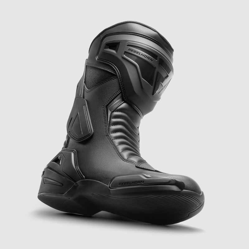 Rebelhorn GTR Boots Black FREE UK Delivery, FREE 365 Day Returns | Moto Central